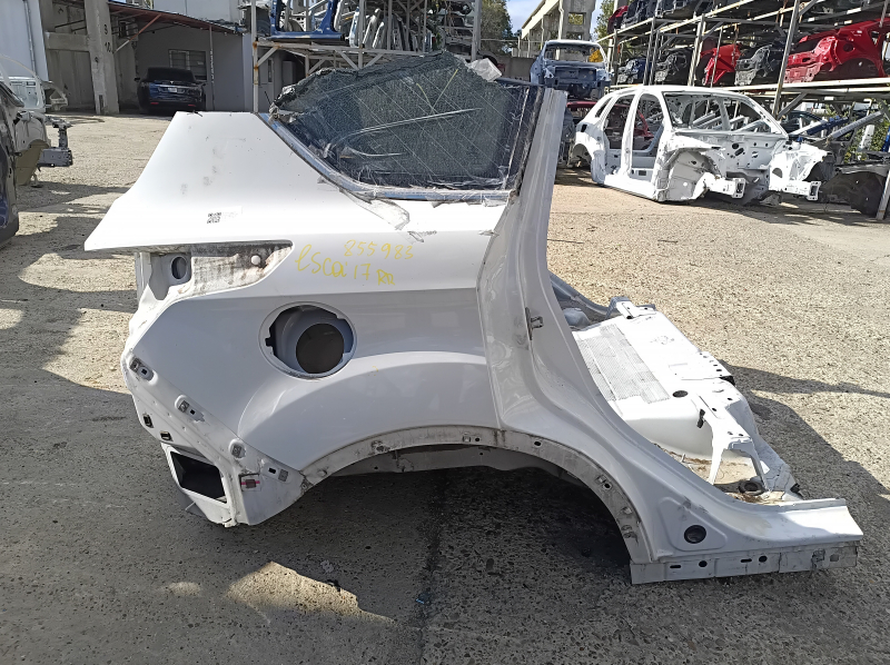 Quarter wing rear right Ford Escape MK3 13-19 white, on the body, bumper