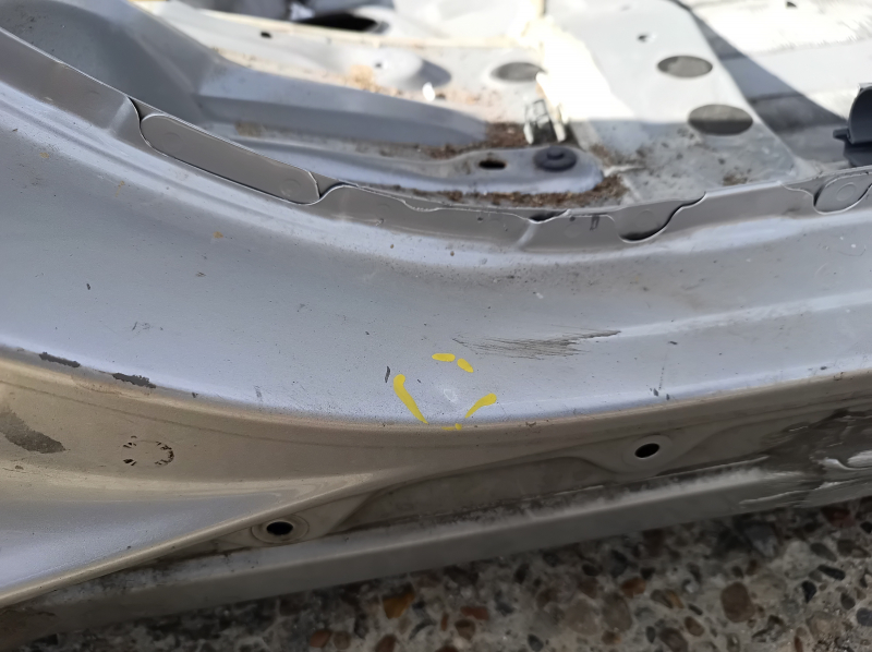 Rear right quarter wing for Toyota Prius 50 19-22 with BSM on the body, silver, bumpers