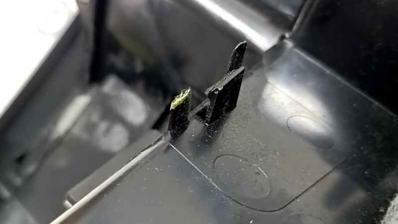 Glove box, glove compartment Audi Q5 8R 09-17 complete, dark gray, scratches, broken mount