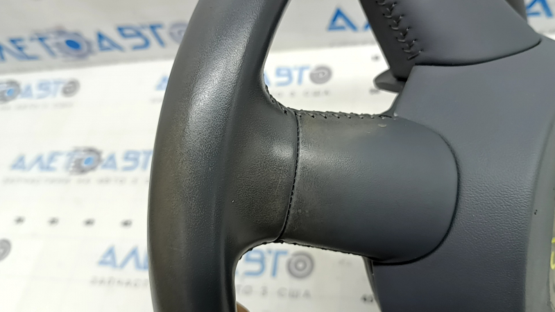 Bare steering wheel Audi Q5 8R 13-17 leather, gray, without buttons, 4 spokes, scratches, worn
