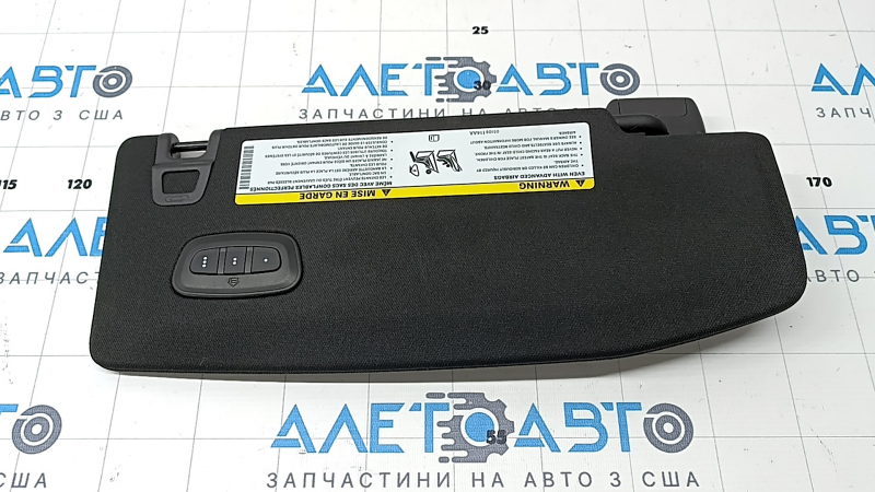 Jeep Grand Cherokee WL 21-25 black left visor with backlight, Home link