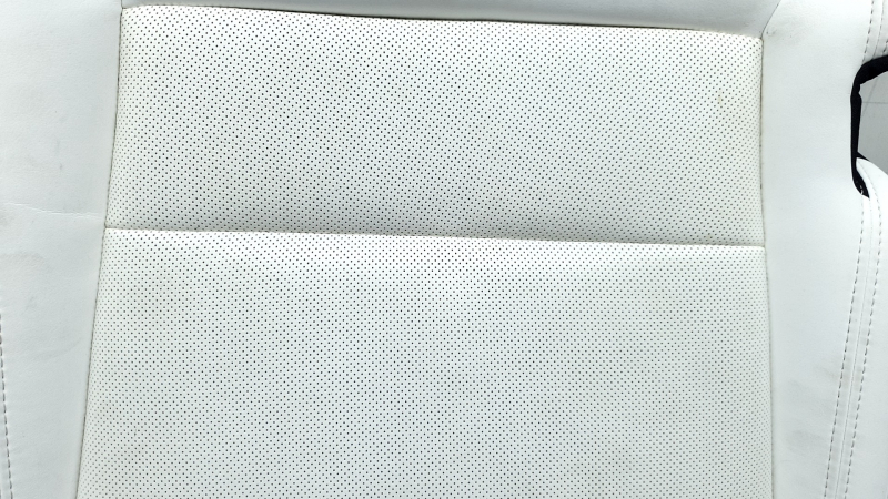 Tesla Model X 22-25 2nd row right seat cushion upholstery, white leather, dry cleaned