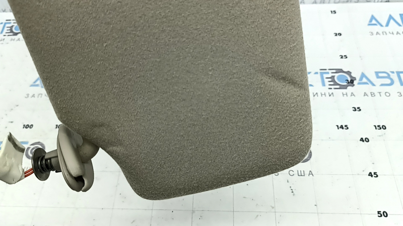 Right visor for Lexus RX300 RX330 RX350 RX400h 04-09, beige, without hook, with trim, needs cleaning, dents