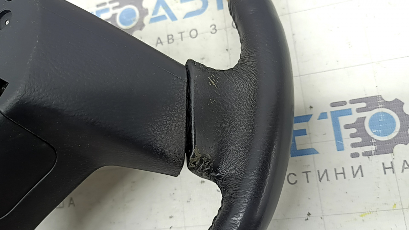Lexus RX300 RX330 RX350 RX400h 04-09 bare steering wheel, black leather, with wood, with overlays, scratches, worn
