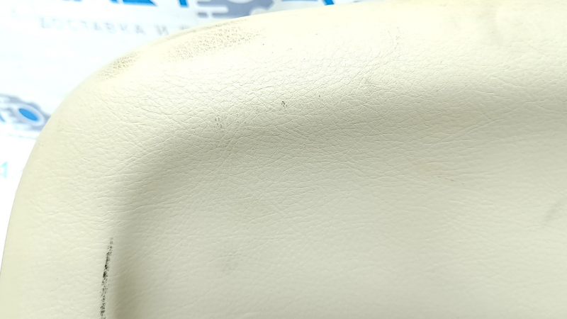 Driver's seat back cover rear Lexus RX300 RX330 RX350 RX400h 04-08 beige leather, tear, scratch, needs cleaning, wrinkled