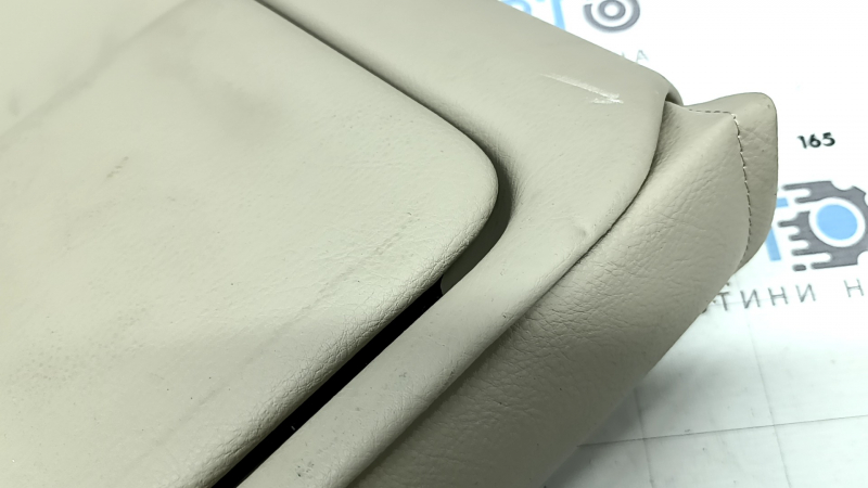 Driver's seat back cover rear Lexus RX300 RX330 RX350 RX400h 04-08 beige leather, tear, scratch, needs cleaning, wrinkled