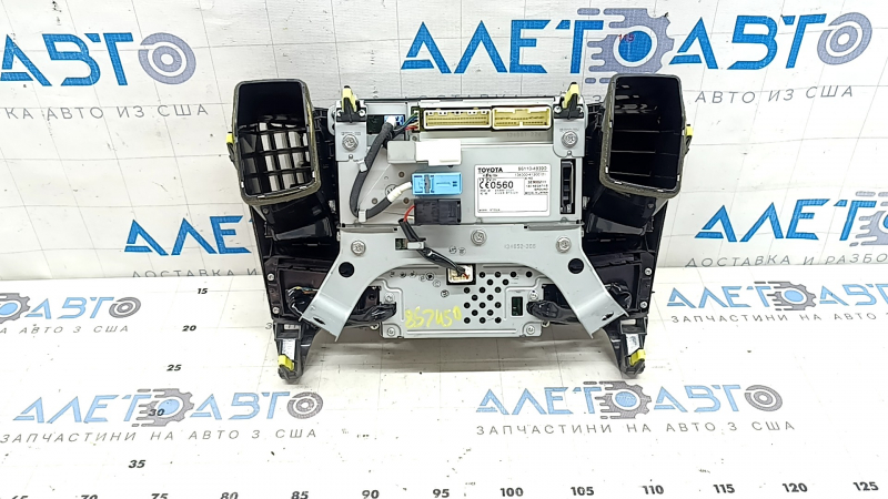 Monitor, display, navigation Lexus RX400h 06-07 USA, with deflectors, with wood-like film, scratches