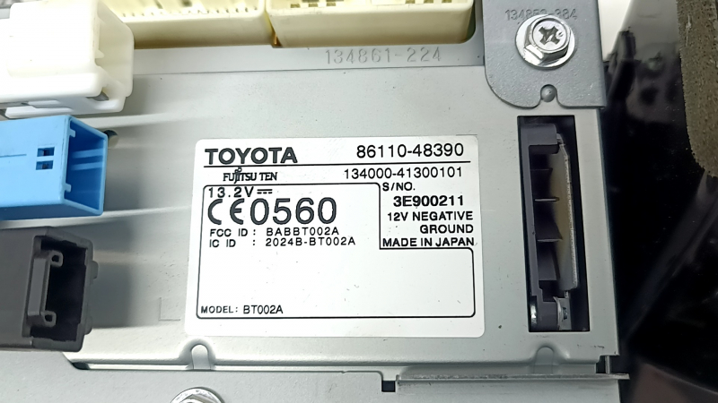 Monitor, display, navigation Lexus RX400h 06-07 USA, with deflectors, with wood-like film, scratches