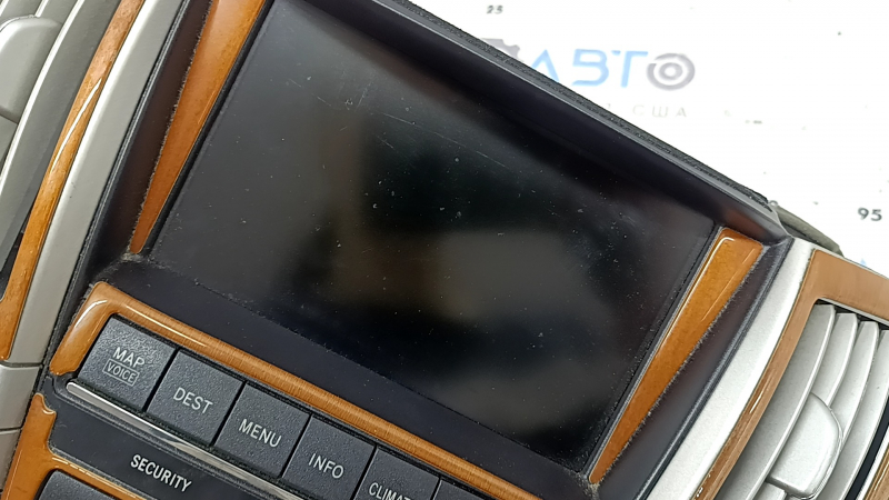 Monitor, display, navigation Lexus RX400h 06-07 USA, with deflectors, with wood-like film, scratches