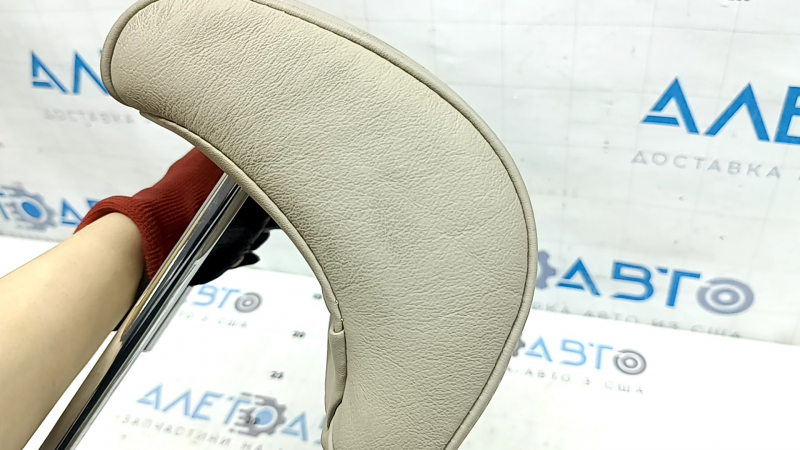 Rear right headrest, 2nd row, Lexus RX300 RX330 RX350 RX400h 04-09, leather, beige, dry-cleanable