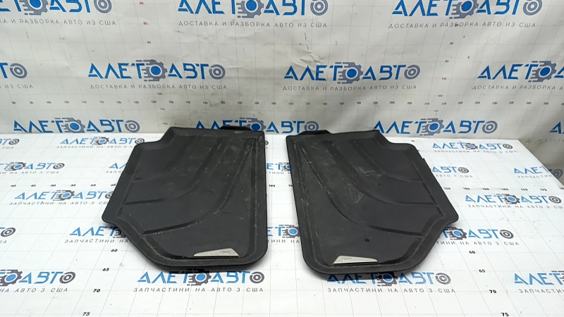 Set of floor mats for BMW X3 F25 15-17, black rubber, worn