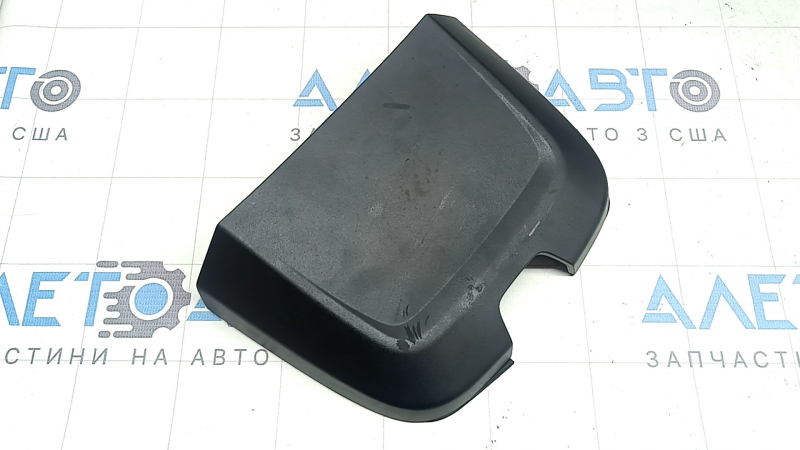 The interior mirror cover for the Audi A6 C8 19-25 is black, worn, the mount is broken, the seal is peeling off