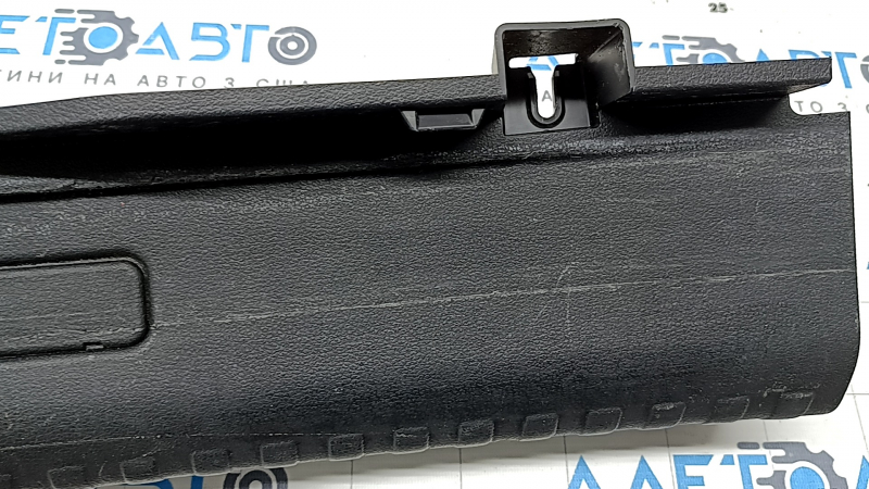 Audi A6 C8 19-24 trunk opening trim, black, scratches, broken fasteners