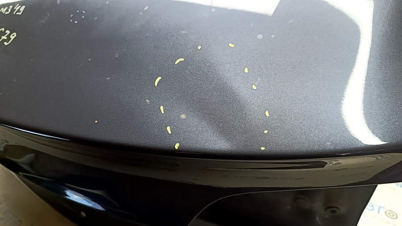 Tesla Model 3 bare trunk lid, 18-20 PMNG graphite, paint chip, dents, and dents