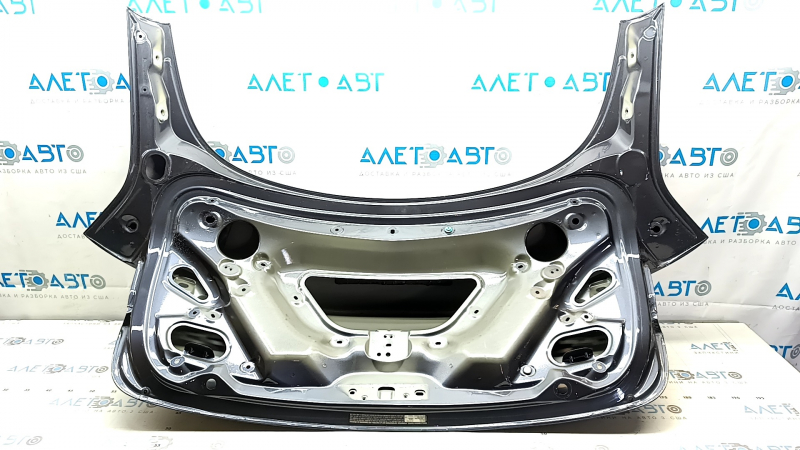 Tesla Model 3 bare trunk lid, 18-20 PMNG graphite, paint chip, dents, and dents