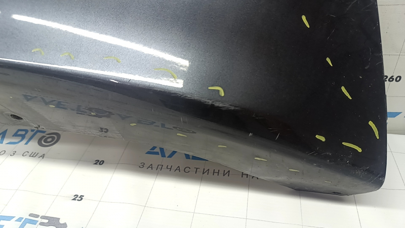 Rear bumper lip BMW X3 F25 11-17 M-Sport, glossy, cracks, scratches, dented