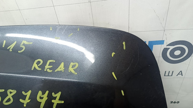 Rear bumper lip BMW X3 F25 11-17 M-Sport, glossy, cracks, scratches, dented