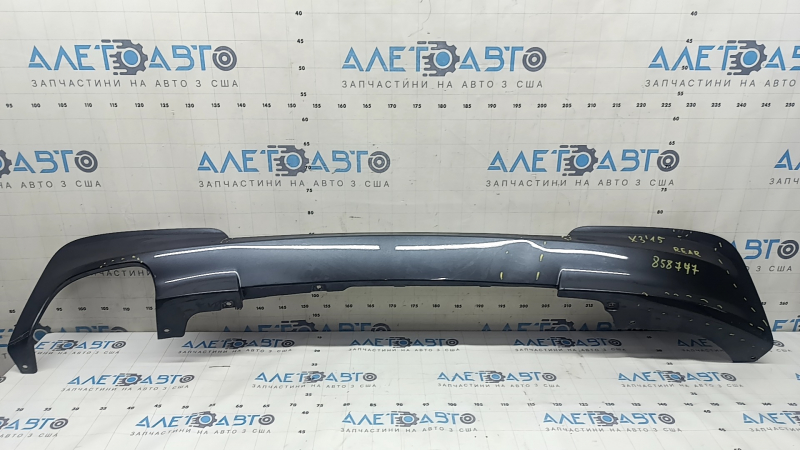 Rear bumper lip BMW X3 F25 11-17 M-Sport, glossy, cracks, scratches, dented