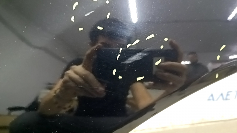 Bare rear left door for Ford Escape MK3 13-19, black UM, scratches, scuffs, putty, partial paint 0.25-0.3