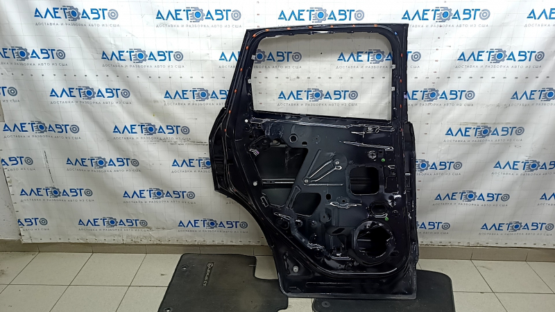 Bare rear left door for Ford Escape MK3 13-19, black UM, scratches, scuffs, putty, partial paint 0.25-0.3