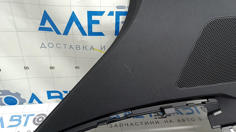 Rear pillar trim behind the left window, Audi Q3 83A 19-25, black, under the speaker