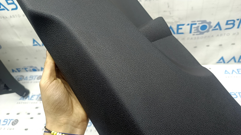 Lower left center pillar trim for Audi Q3 83A 19-25, black, scratches