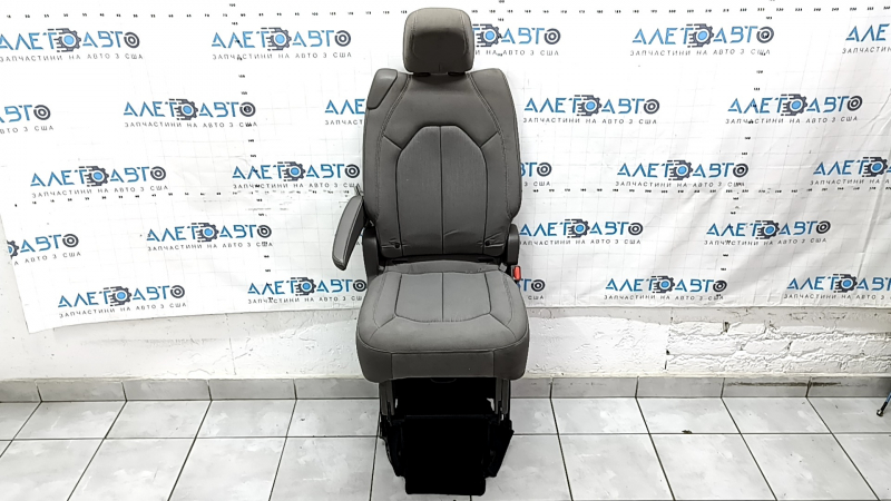 Rear seats, 2nd row, right, Chrysler Pacifica 17-20, manual, cloth, brown