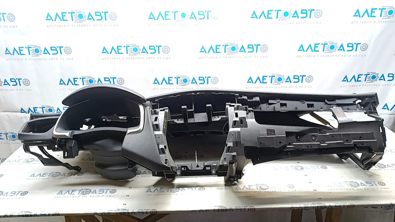 Torpedo front panel without AIRBAG Nissan Murano z52 15-18 black broken creased, scratched