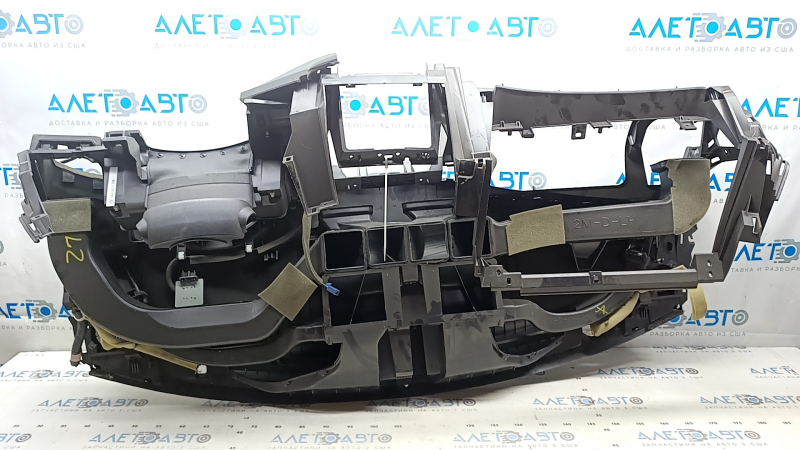 Torpedo front panel without AIRBAG Nissan Murano z52 15-18 black broken creased, scratched