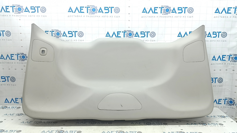 Chrysler Pacifica 17-24 lower tailgate trim without speakers, gray, with trim, scuffs, needs cleaning