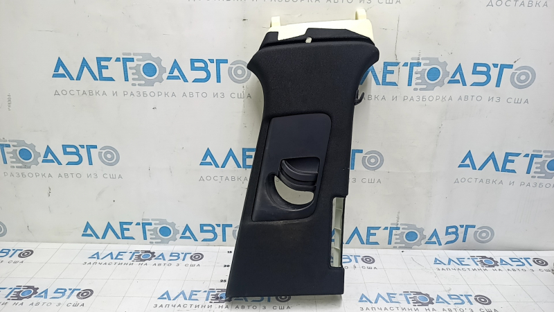 Right center pillar trim, belt, Audi Q7 16-23, black, scratches, dry cleanable