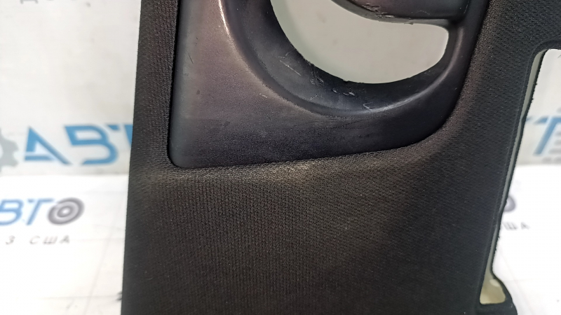 Right center pillar trim, belt, Audi Q7 16-23, black, scratches, dry cleanable