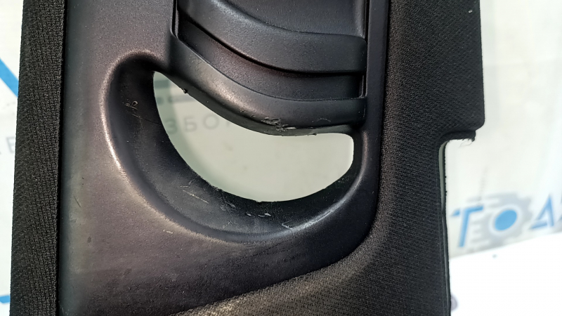 Right center pillar trim, belt, Audi Q7 16-23, black, scratches, dry cleanable