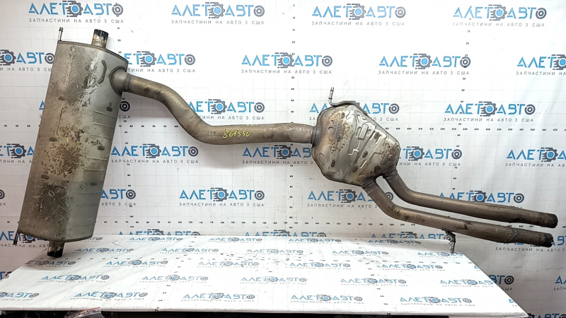 Rear muffler with barrel for Audi Q7 16-19 3.0T