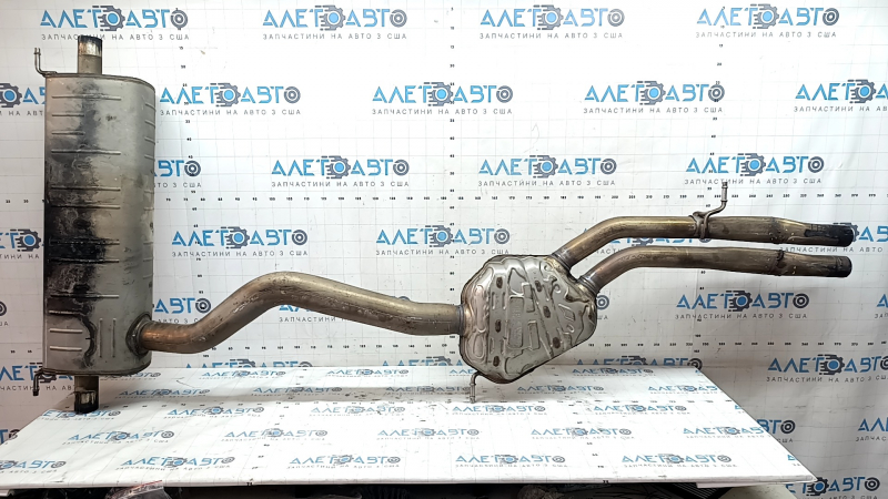Rear muffler with barrel for Audi Q7 16-19 3.0T