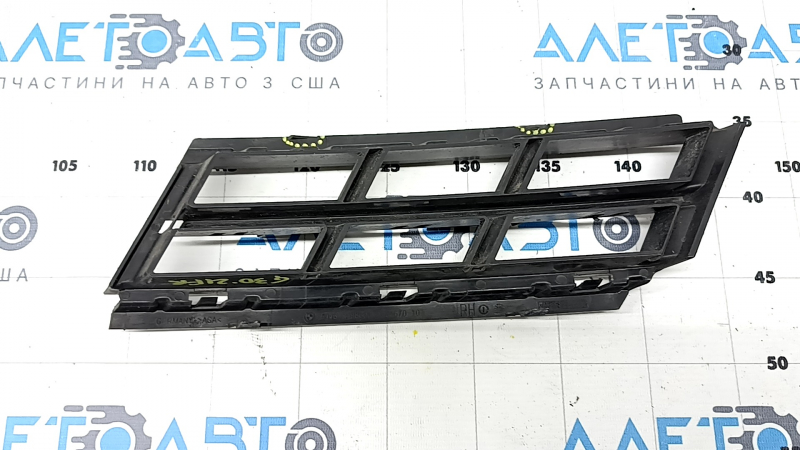 BMW 5 G30 21-23 Basis right lower front bumper grille, painted black, broken fasteners