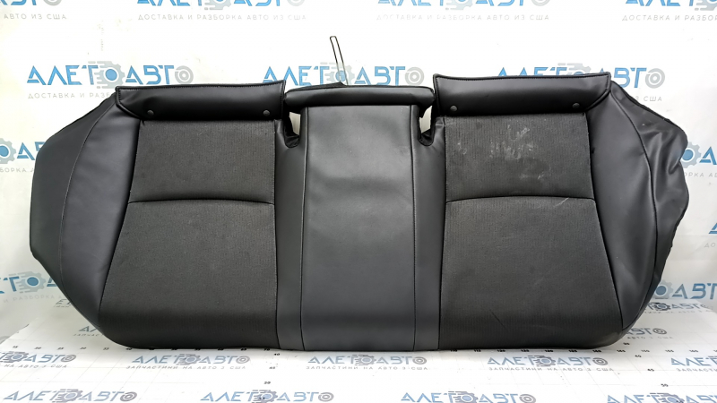 Rear seat cushion, 2nd row, Honda Accord 19-22, combination, leather + cloth, black, needs cleaning, wrinkled