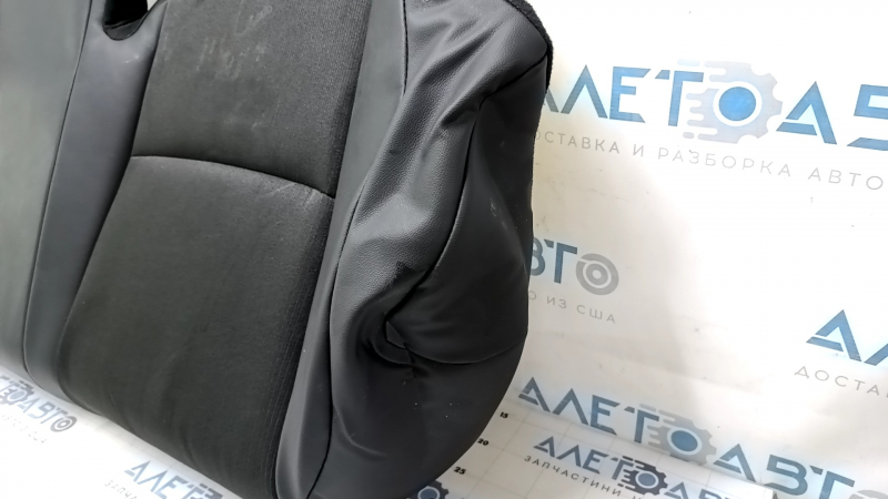 Rear seat cushion, 2nd row, Honda Accord 19-22, combination, leather + cloth, black, needs cleaning, wrinkled
