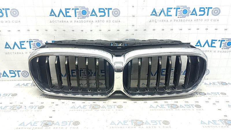 BMW 5 G30 17-22 radiator grille assembly with radiator deflector blinds, with motor, under the camera, chrome, sand