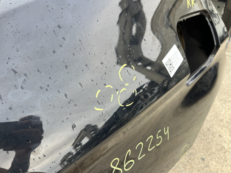 Quarter wing rear right BMW 5 G30 17-23 on the body, black