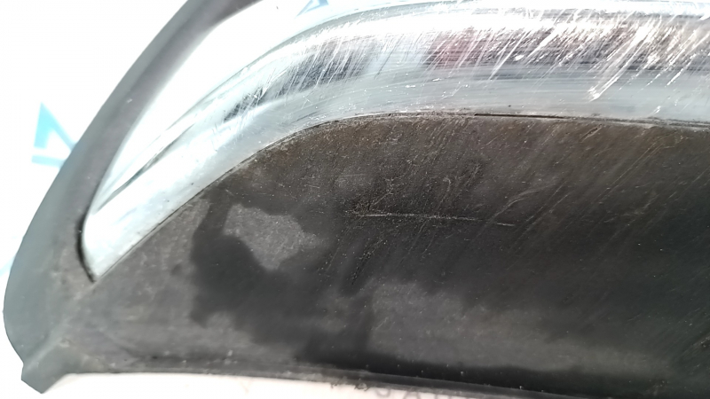 Left muffler cap for Honda Accord 18-22 EXL, touring, white insert with chrome, scratches, worn