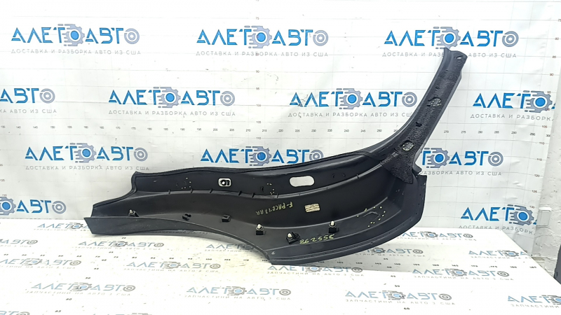Jaguar F-Pace X761 17-25 black rear right inner fender arch trim, scratches, broken fasteners