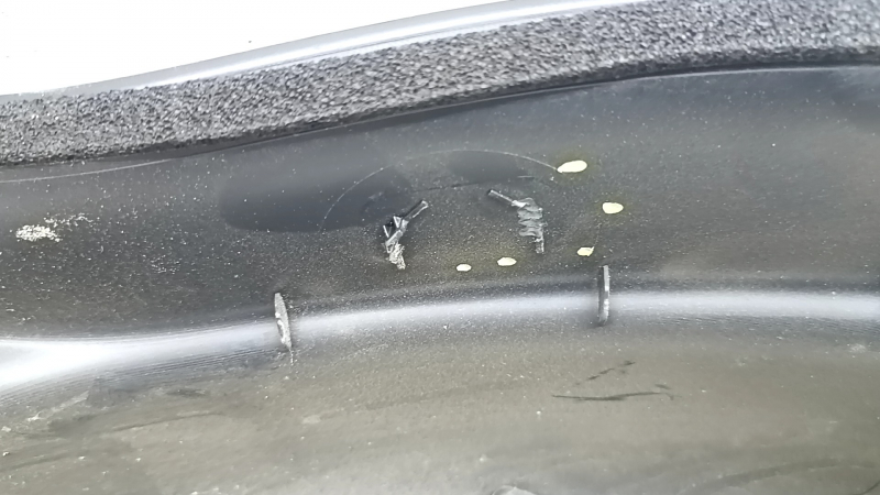 Jaguar F-Pace X761 17-25 black rear right inner fender arch trim, scratches, broken fasteners