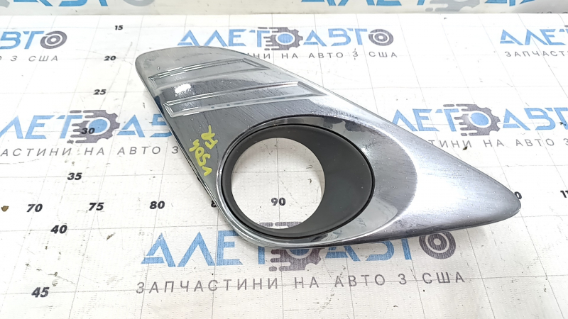 Right fog light frame for Toyota Camry V50 12-14 USA XLE, chrome, sand