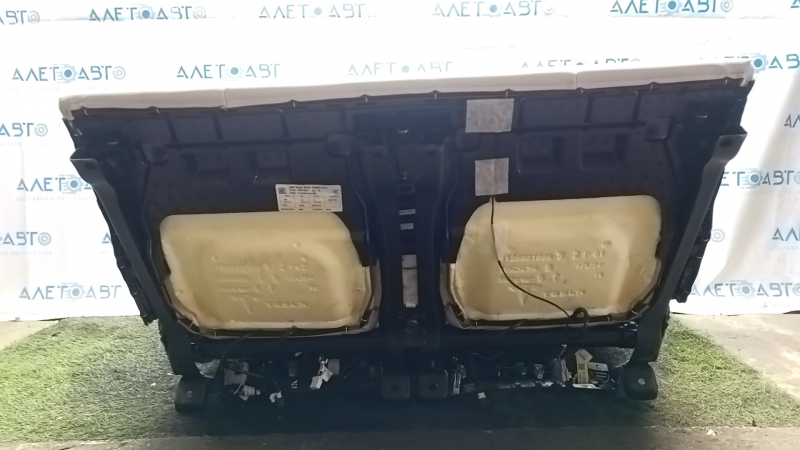Rear seats, row 3, Tesla Model X 16-21, beige leather with black belts, without airbag, electric, heated