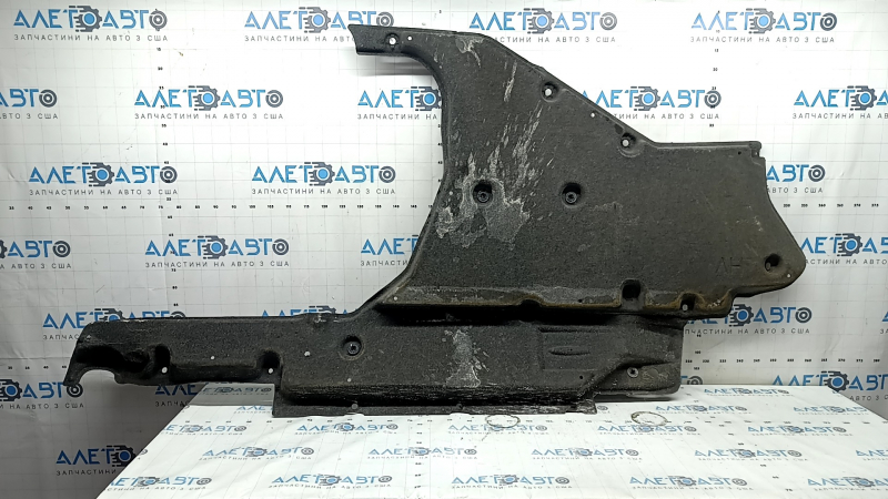 Left underbody protection for Toyota Highlander 20-25 hybrid, tears, wear, dented