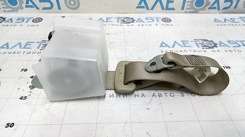 Rear right seat belt for Toyota Camry v50 12-14 USA, beige, dry cleanable
