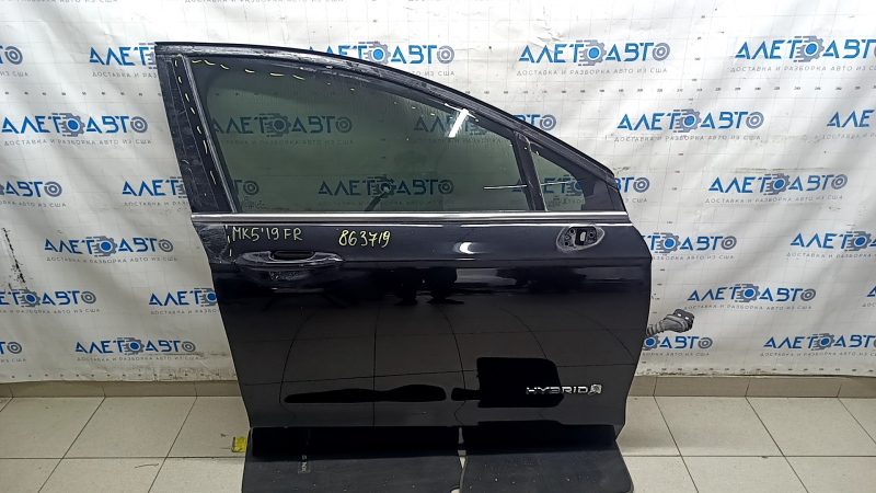 Ford Fusion mk5 13-20 keyless front right door assembly, black UM