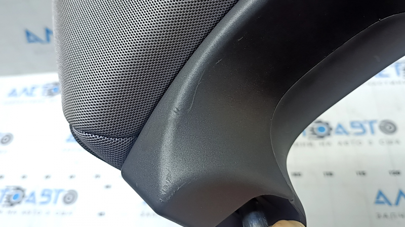 Honda CRZ 11-12 passenger seat headrest, gray cloth, scratches on plastic
