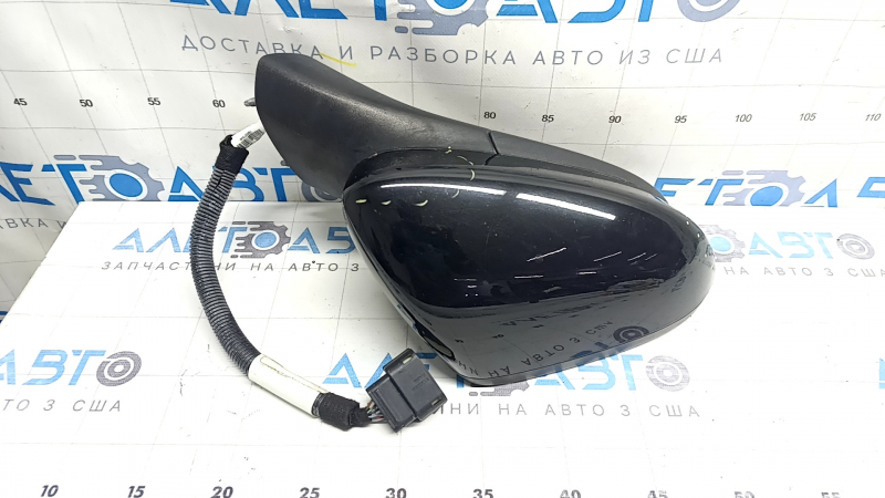Right side mirror assembly for Ford Fusion mk5 19-20, 5 pins, heated, BSM, blue, scratches